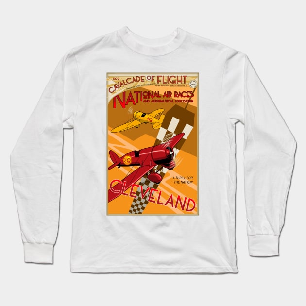 Cleveland Air Show 1929 Long Sleeve T-Shirt by bensmall